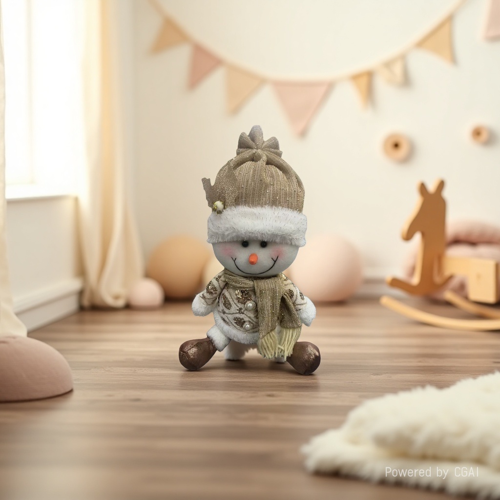 Christmas snowman doll figurine, Christmas gift souvenir, Christmas decorative doll Specification image