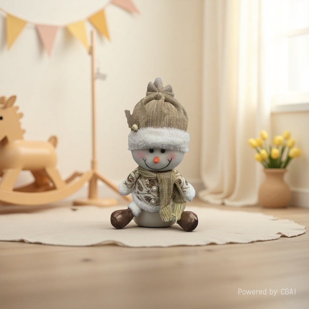 Christmas snowman doll figurine, Christmas gift souvenir, Christmas decorative doll Application Scenario