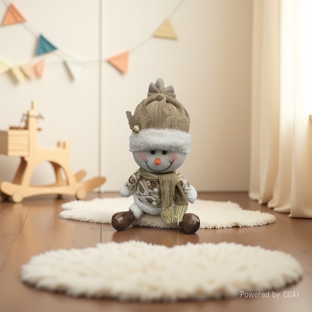 Christmas snowman doll figurine, Christmas gift souvenir, Christmas decorative doll details Picture