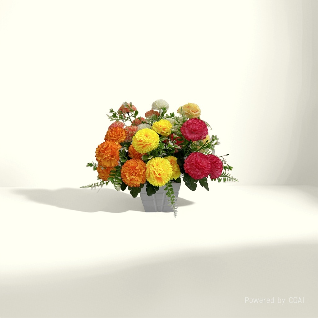 跨境鸡蛋花鲜花花艺制品彩色花卉花束花泥鸡蛋花抓夹纸艺皱纹纸