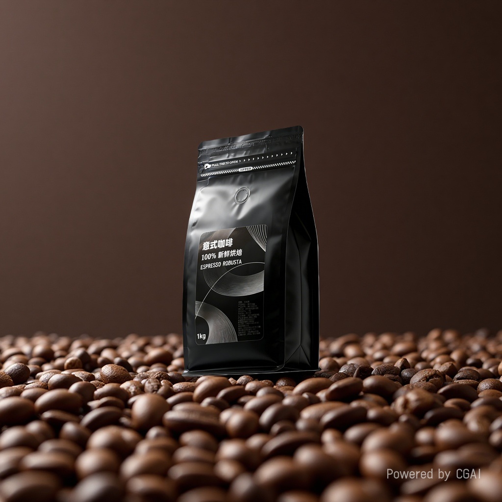 Italian blend Yunnan coffee beans, commercial wholesale, special for coffee shops and hotels, deep-roasted, freshly ground coffee powder Specification image