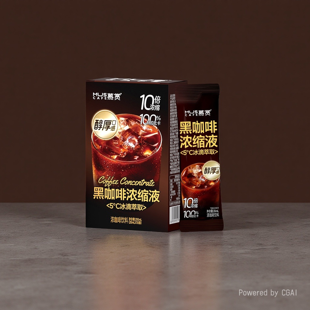 咖啡伴侣辅料 咖啡浓缩液黑咖啡浓缩液包装盒