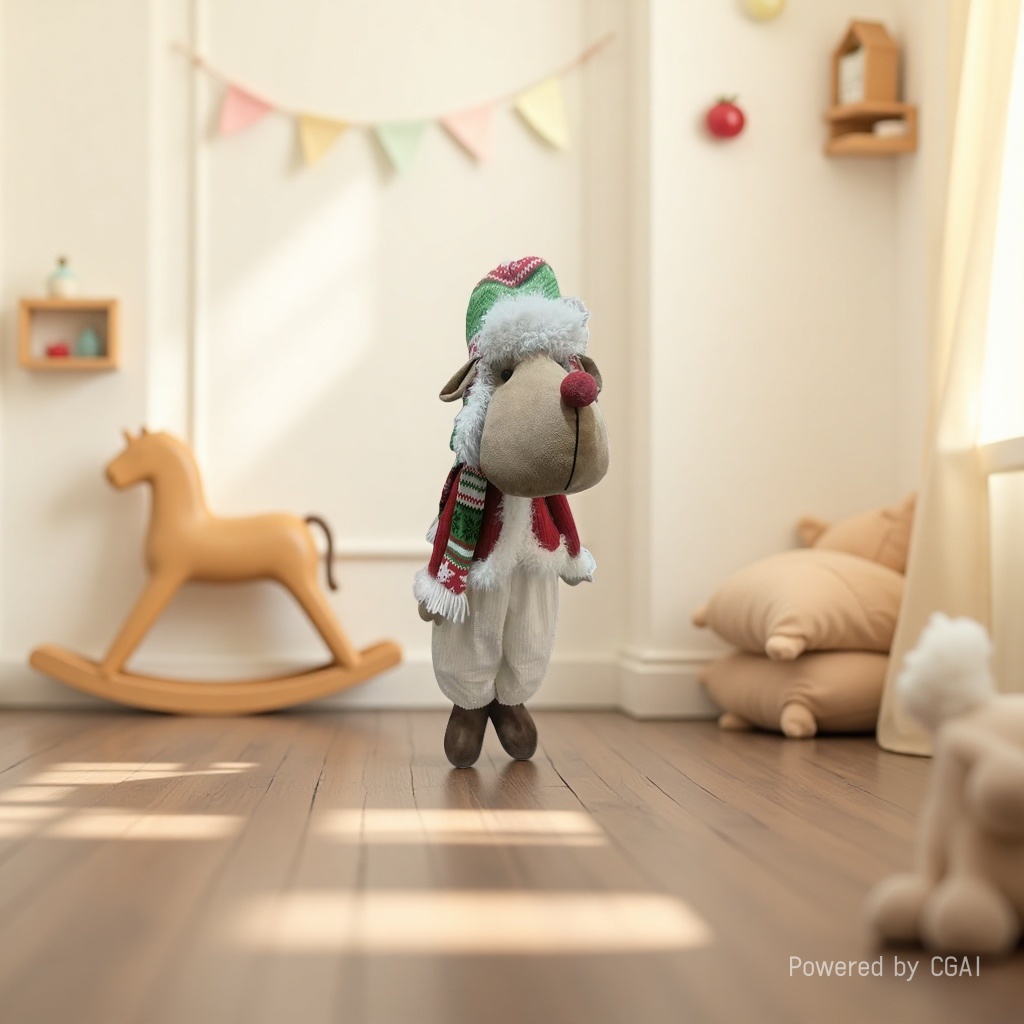 Christmas reindeer doll decorations, Christmas scene arrangement and decoration, Christmas souvenirs details Picture