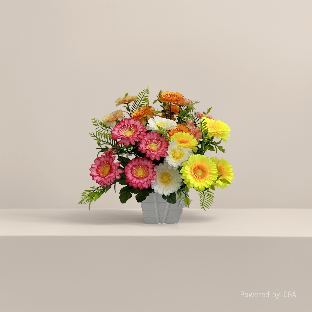 Monet's Garden features artificial plastic flowers, man-made flowers and handcrafted flowers Specification image