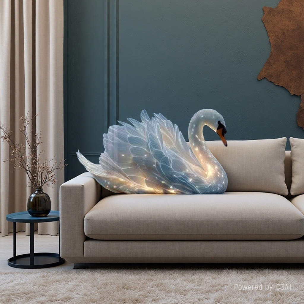 Amazon's best-selling diamond painting swan aesthetic landscape, diamond embroidery cross-stitch set, export painting details Picture