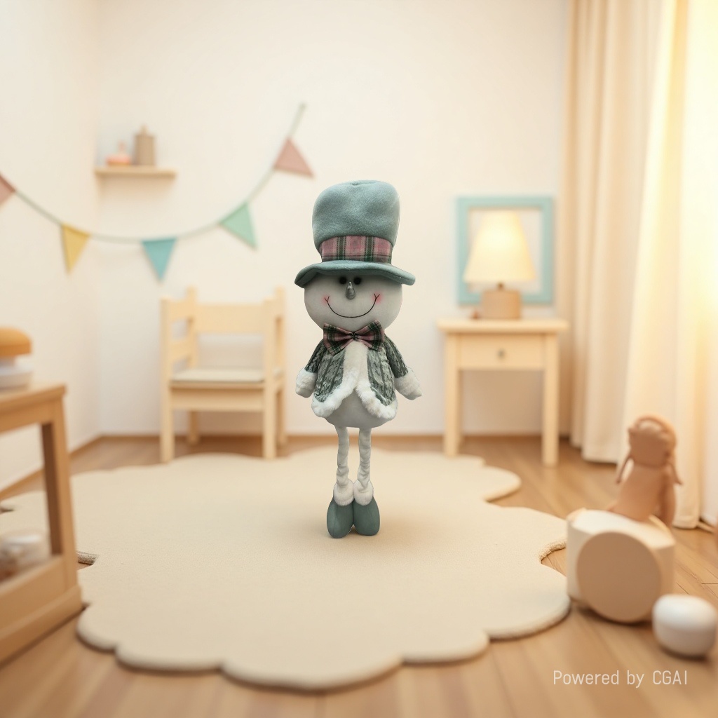Christmas snowman figurine, extendable standing doll, Christmas decoration Application Scenario