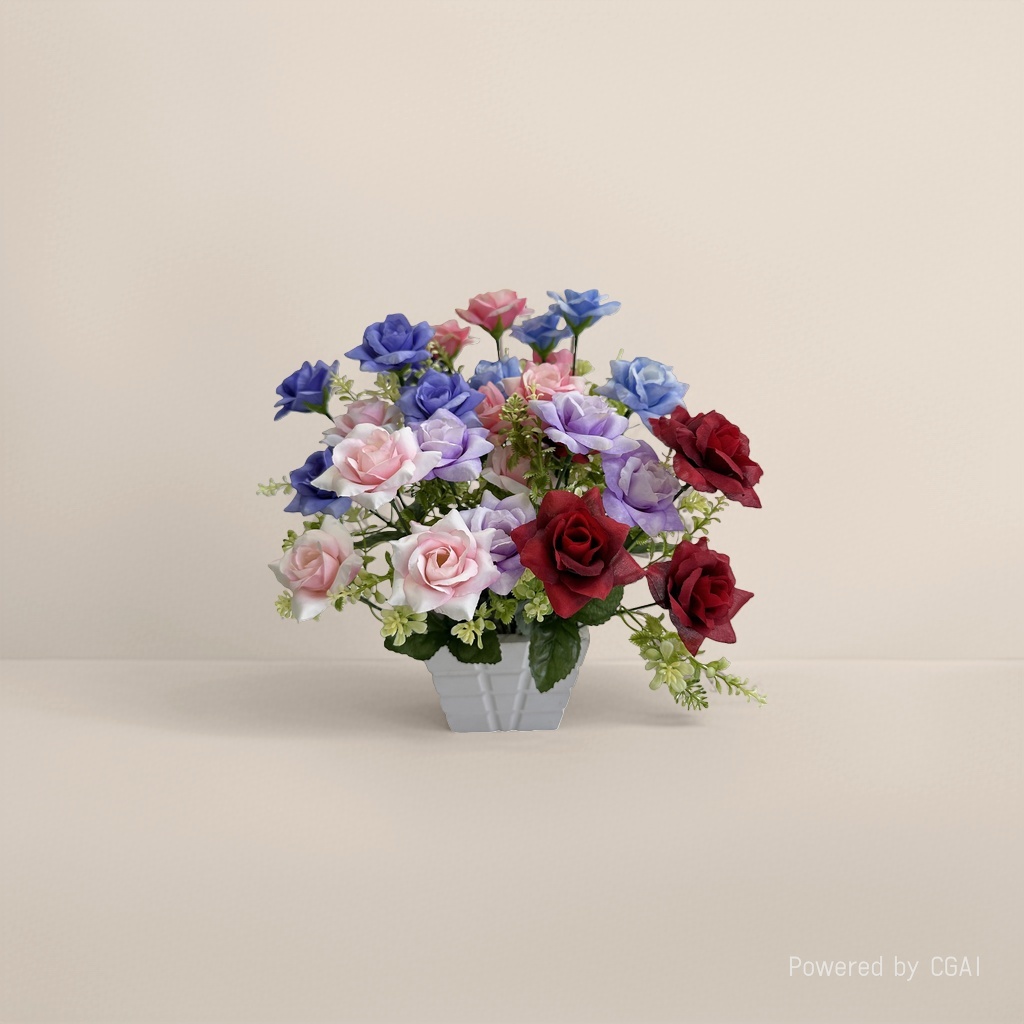 Artificial rose color bouquets, special rose petal pieces for meeting in person, Flowers Application Scenario
