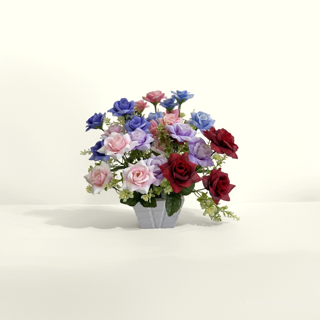 Artificial rose color bouquets, special rose petal pieces for meeting in person, Flowers details Picture