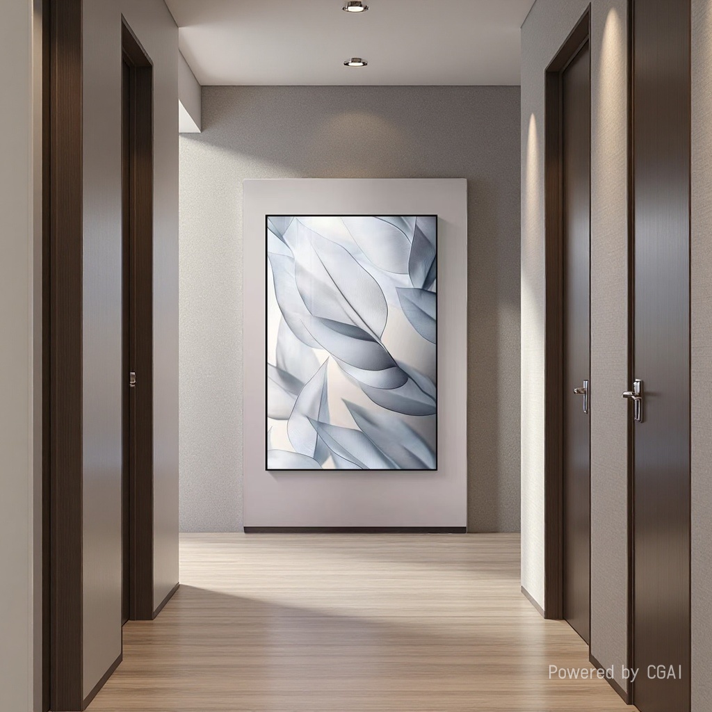 Modern abstract violin fabric decorative painting, wall-mounted electricity meter box, concealed mural, diamond Specification image