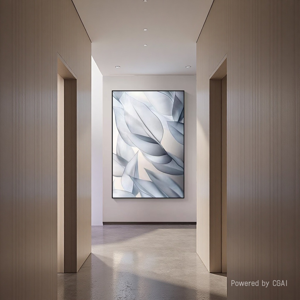Modern abstract violin fabric decorative painting, wall-mounted electricity meter box, concealed mural, diamond Application Scenario