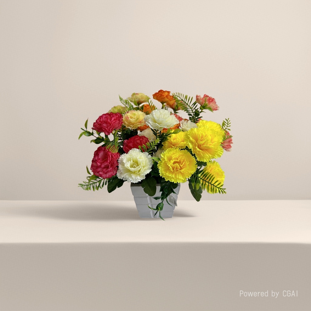 Monet's Garden simulated plastic bouquets, colorful artificial flowers, handcrafted flower materials Specification image