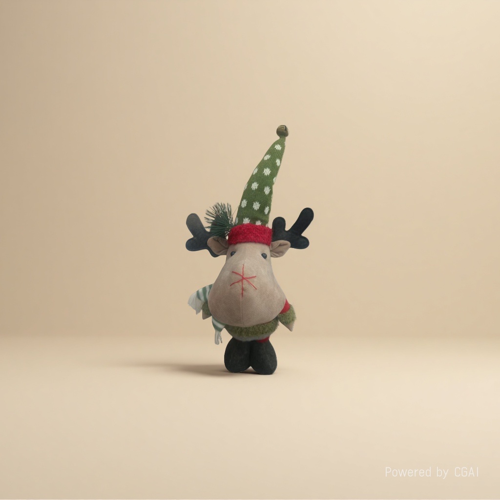 Christmas reindeer standing doll Christmas souvenir doll Specification image