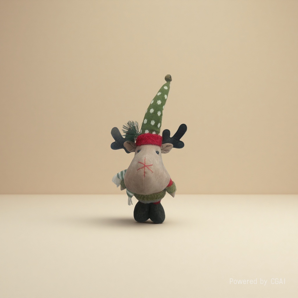 Christmas reindeer standing doll Christmas souvenir doll