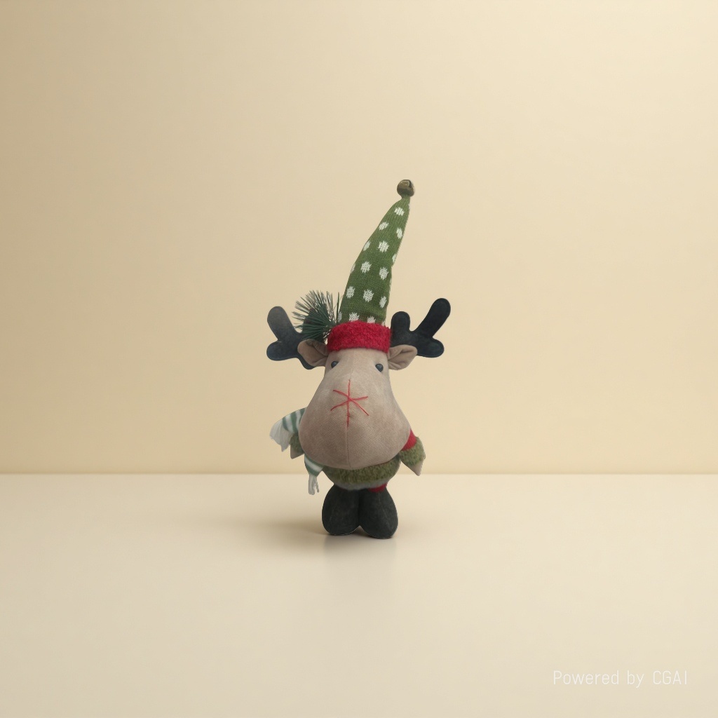 Christmas reindeer standing doll Christmas souvenir doll details Picture