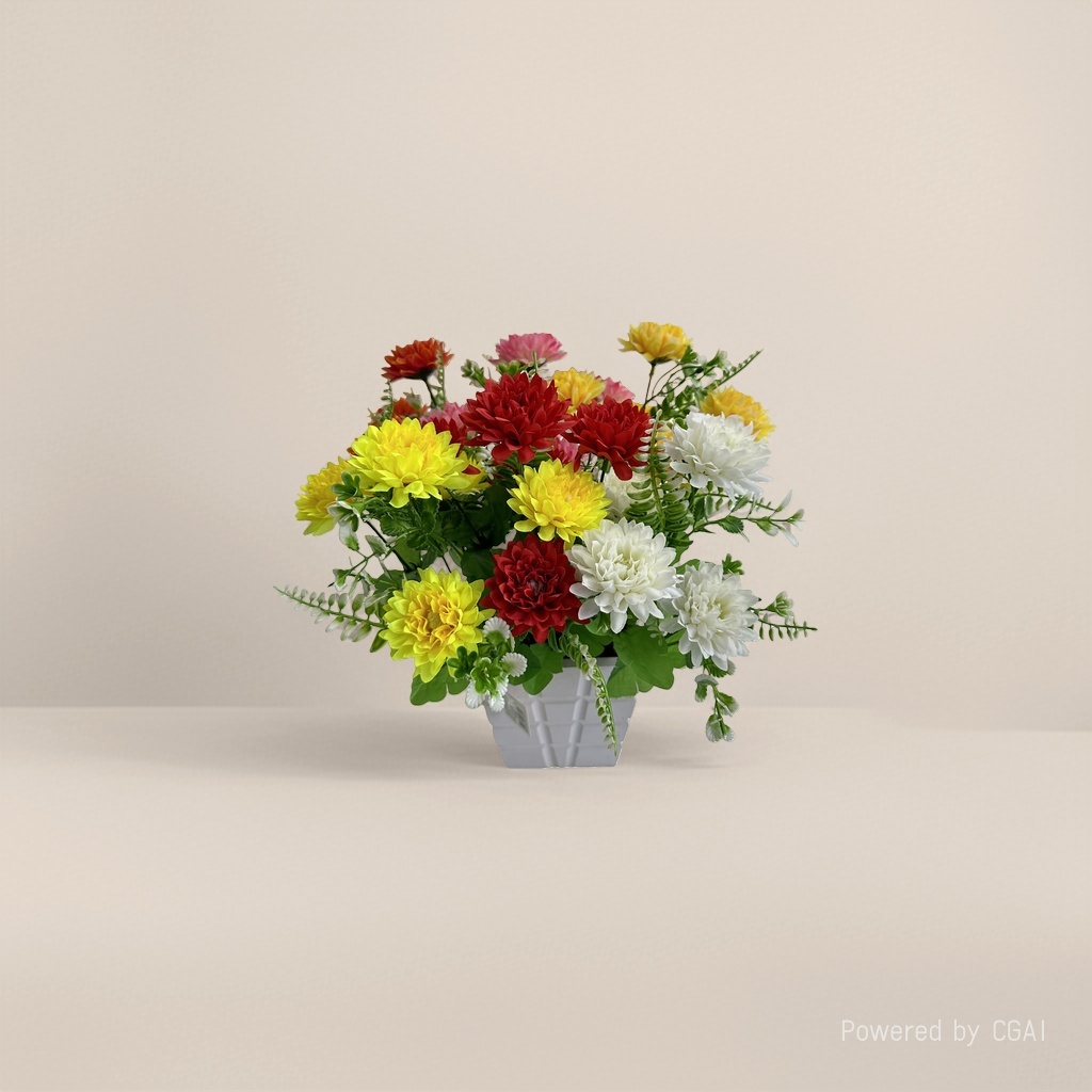 Monet's Garden Crocheted artificial flower Gift box, colorful knitted bouquet, Twist stick, tulip Specification image