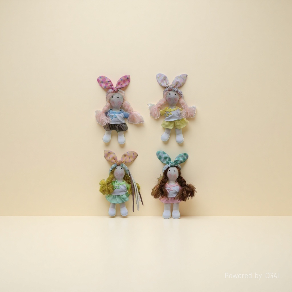 Spring new Korean version sweet and cute doll, doll girl, hair accessory, keychain, bag hanger Application Scenario