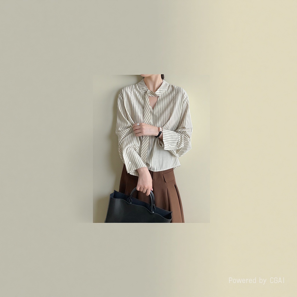 女装女式宽松时尚休闲/衬衣女长袖职业/老年夏天衣服/衬衫领内衬/苎麻套装细节图