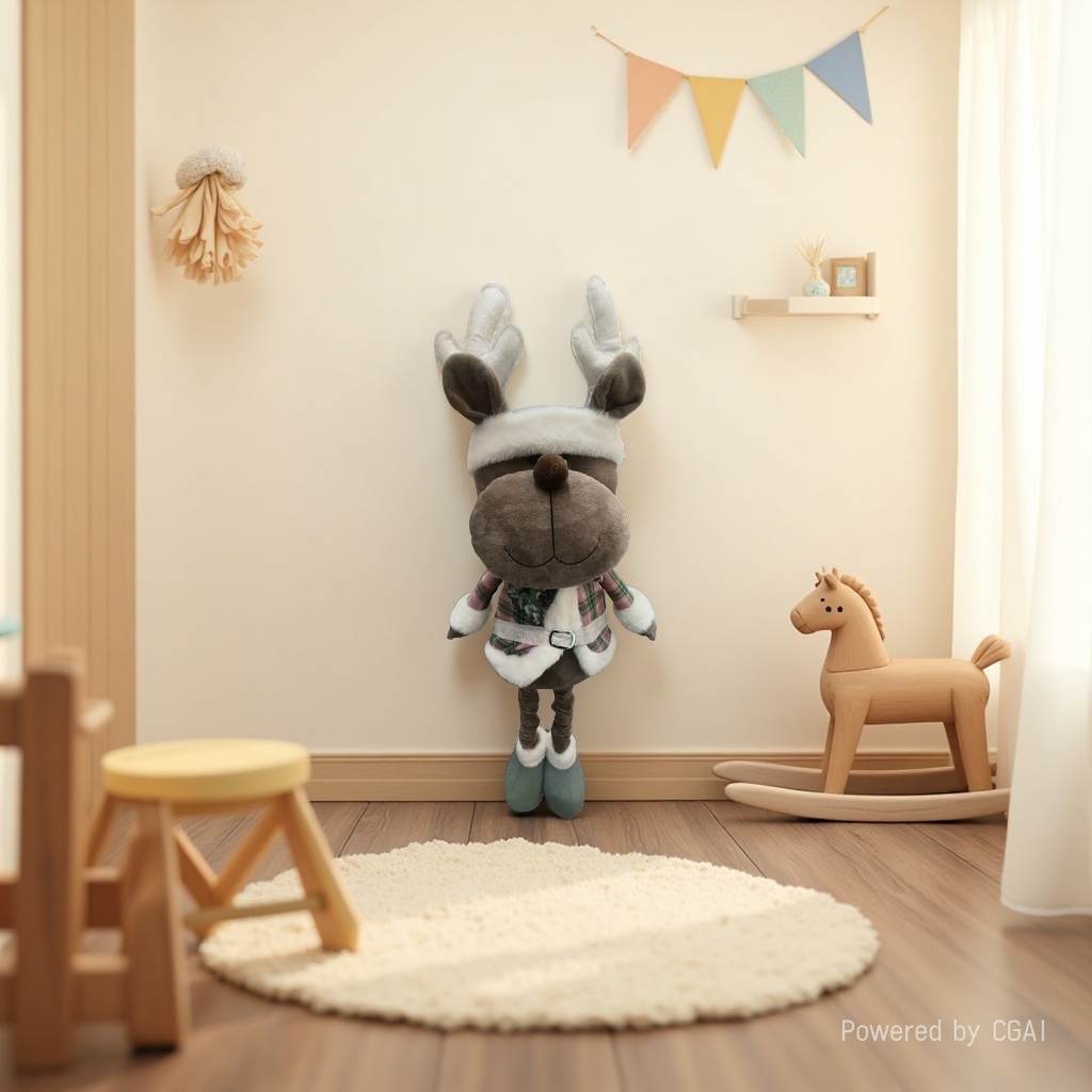 Christmas reindeer dolls, extendable Christmas doll decorations, plush toys Application Scenario