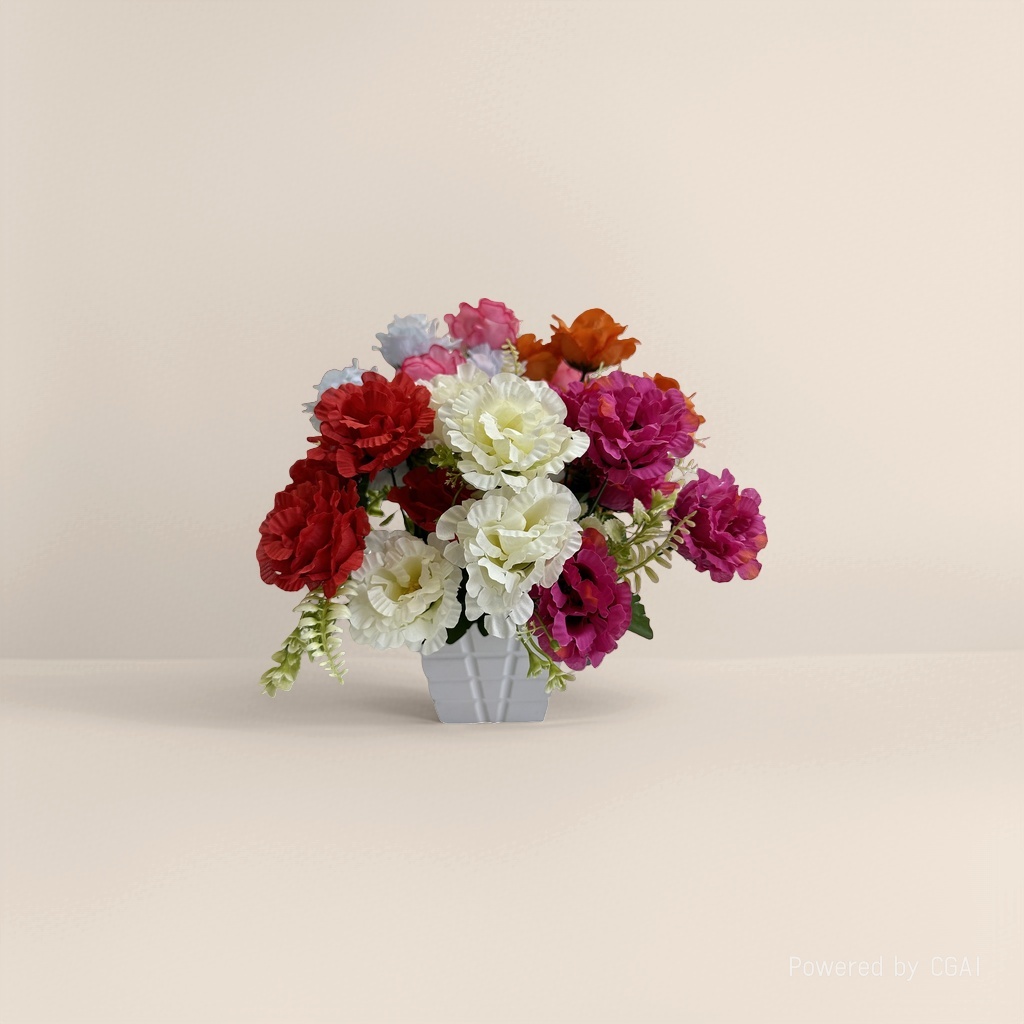 Monet Garden Colorful Simulated Plastic bouquets, handcrafted floral materials, artificial flowers 104305645 Specification image