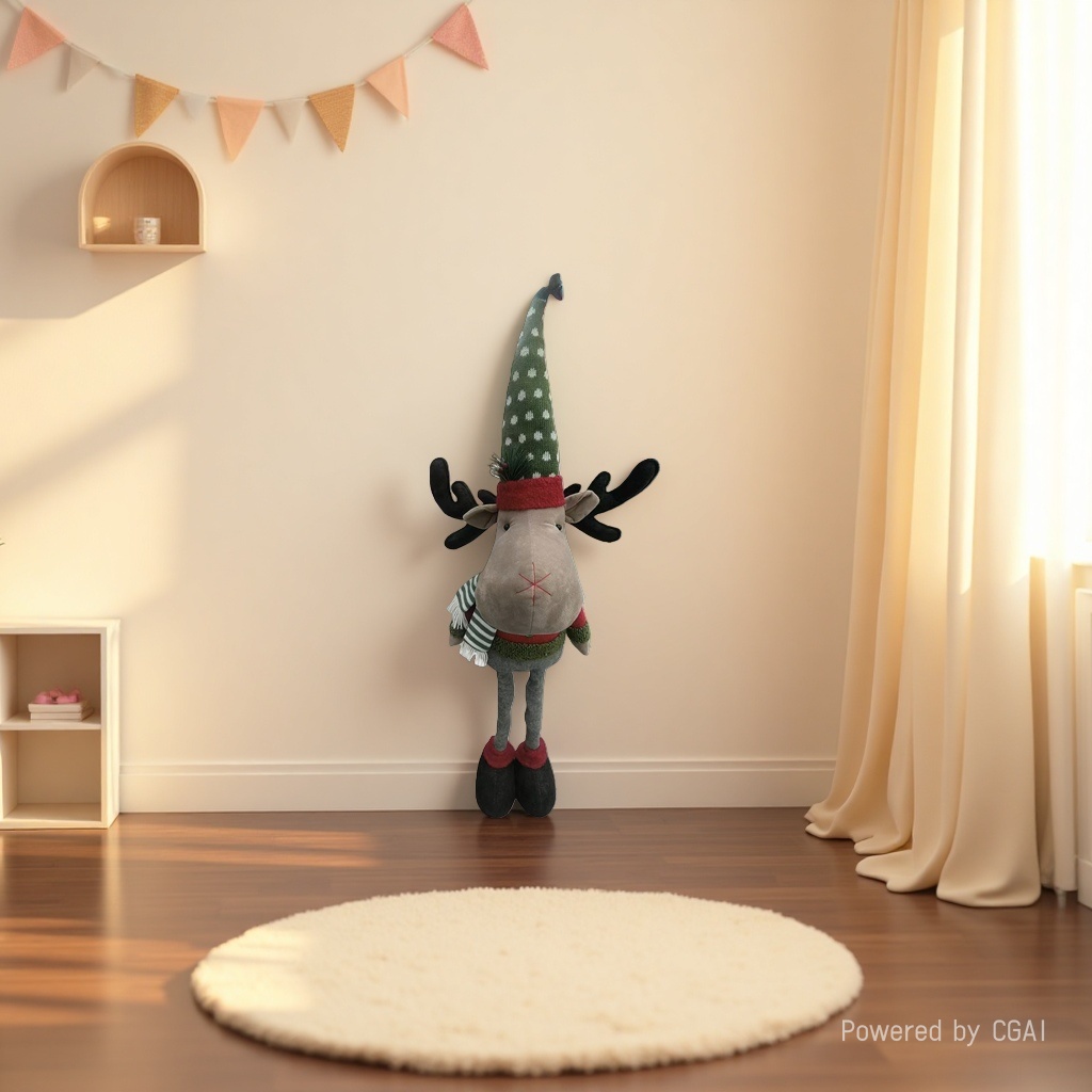 Christmas decorative dolls, plush toys, ornaments, standing postures, extendable details Picture