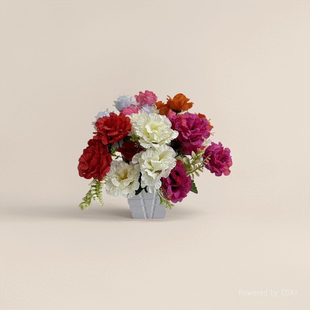 Monet Garden Colorful Simulated Plastic bouquets, handcrafted floral materials, artificial flowers 104305645 details Picture