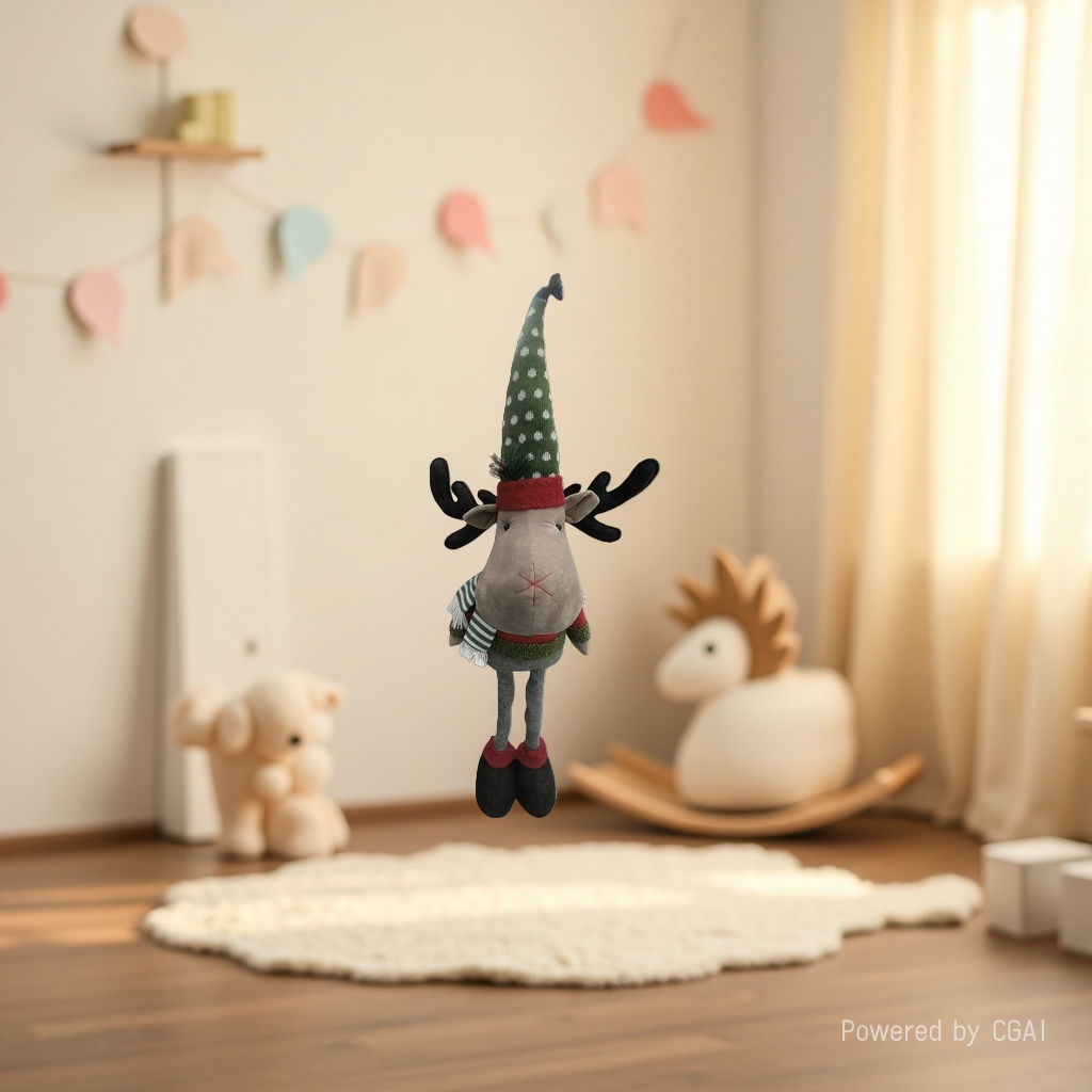 Christmas decorative dolls, plush toys, ornaments, standing postures, extendable Application Scenario