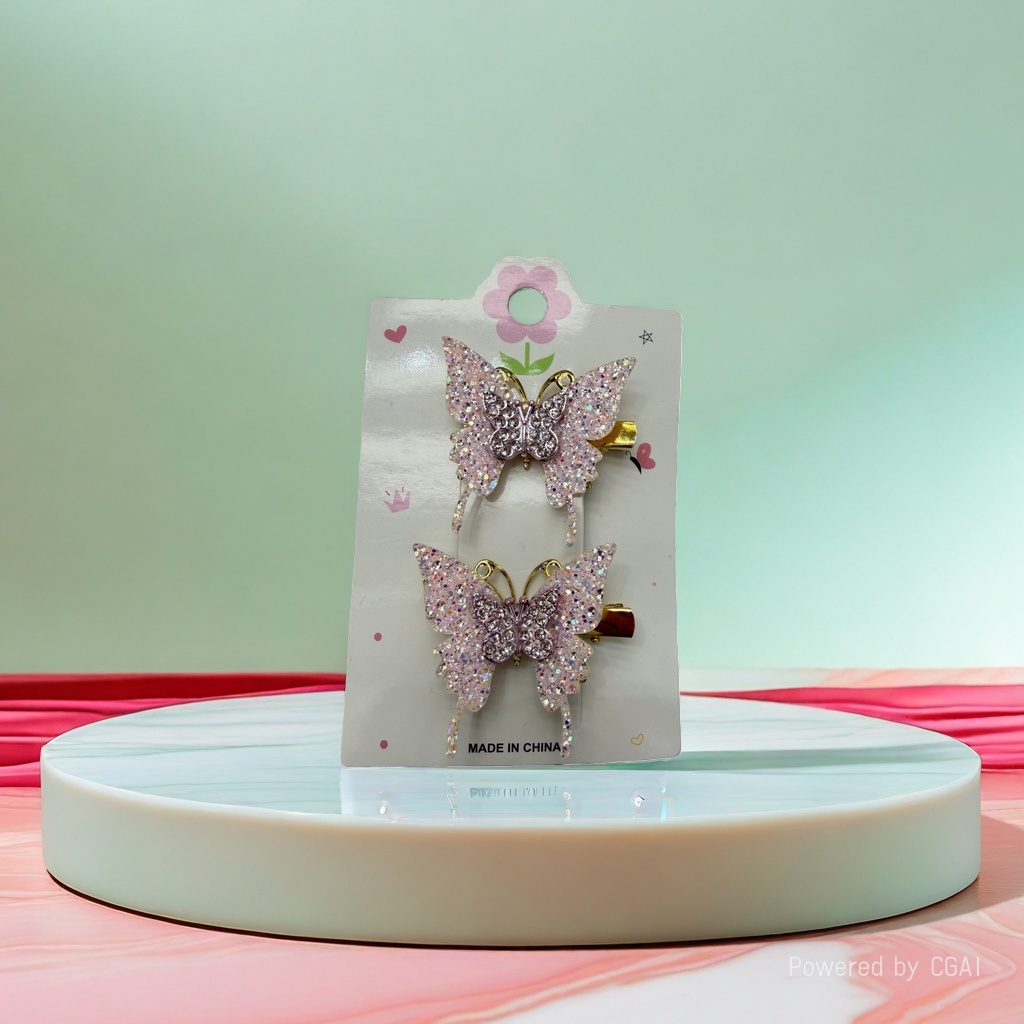 Acetic acid butterfly shark hairpin, fashionable bow hairpin, large anti-slip bun clip details Picture