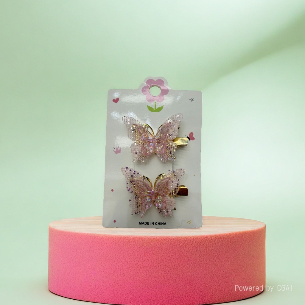 Acetic acid butterfly Shark Hairpin, fashionable bow hairpin, large anti-slip bun clip 104556862 details Picture