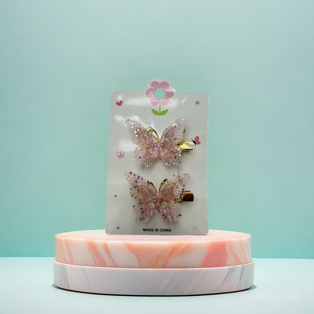 Acetic acid butterfly Shark Hairpin, fashionable bow hairpin, large anti-slip bun clip 104556862 Specification image
