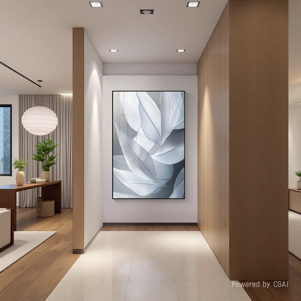 Modern floral fabric violin decorative painting, mural hanging painting, diamond electricity meter box decorative painting 105341723 Application Scenario