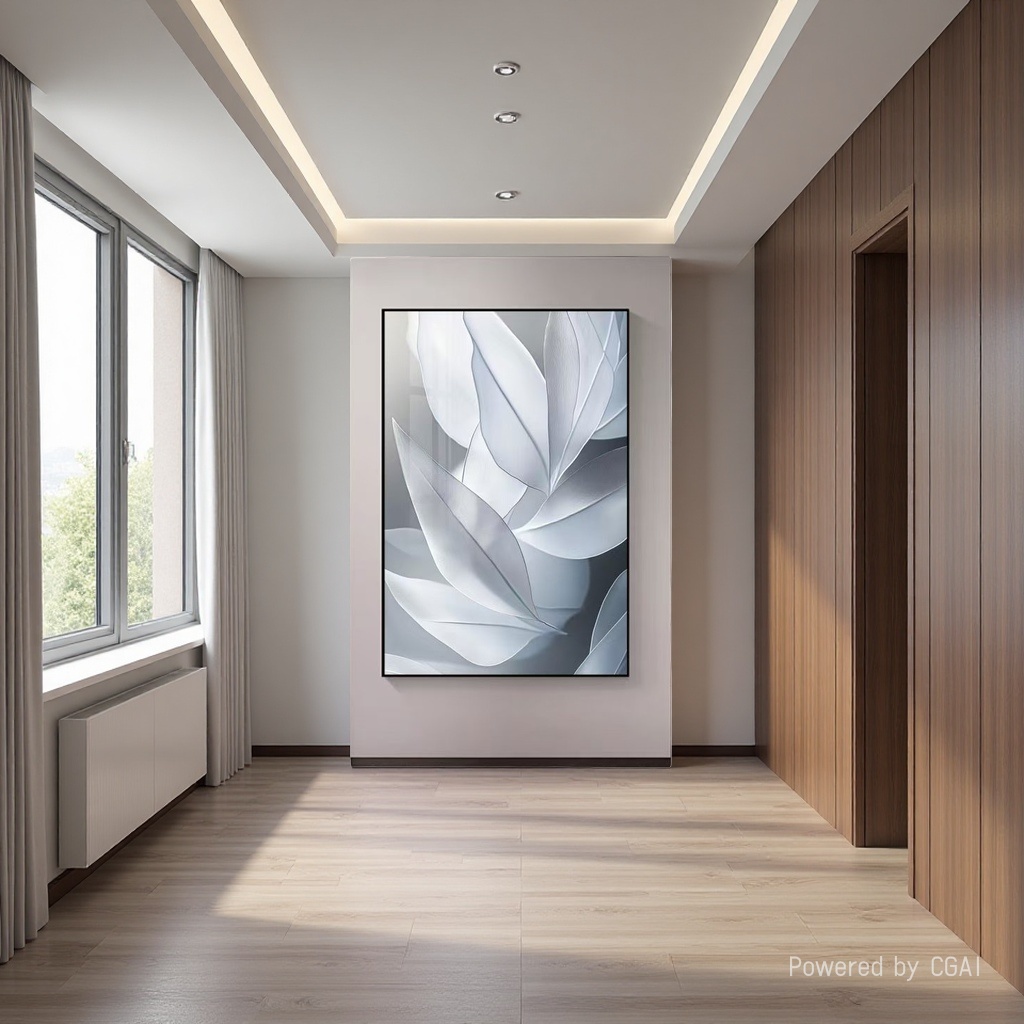 Modern floral fabric violin decorative painting, mural hanging painting, diamond electricity meter box decorative painting 105341723 Specification image