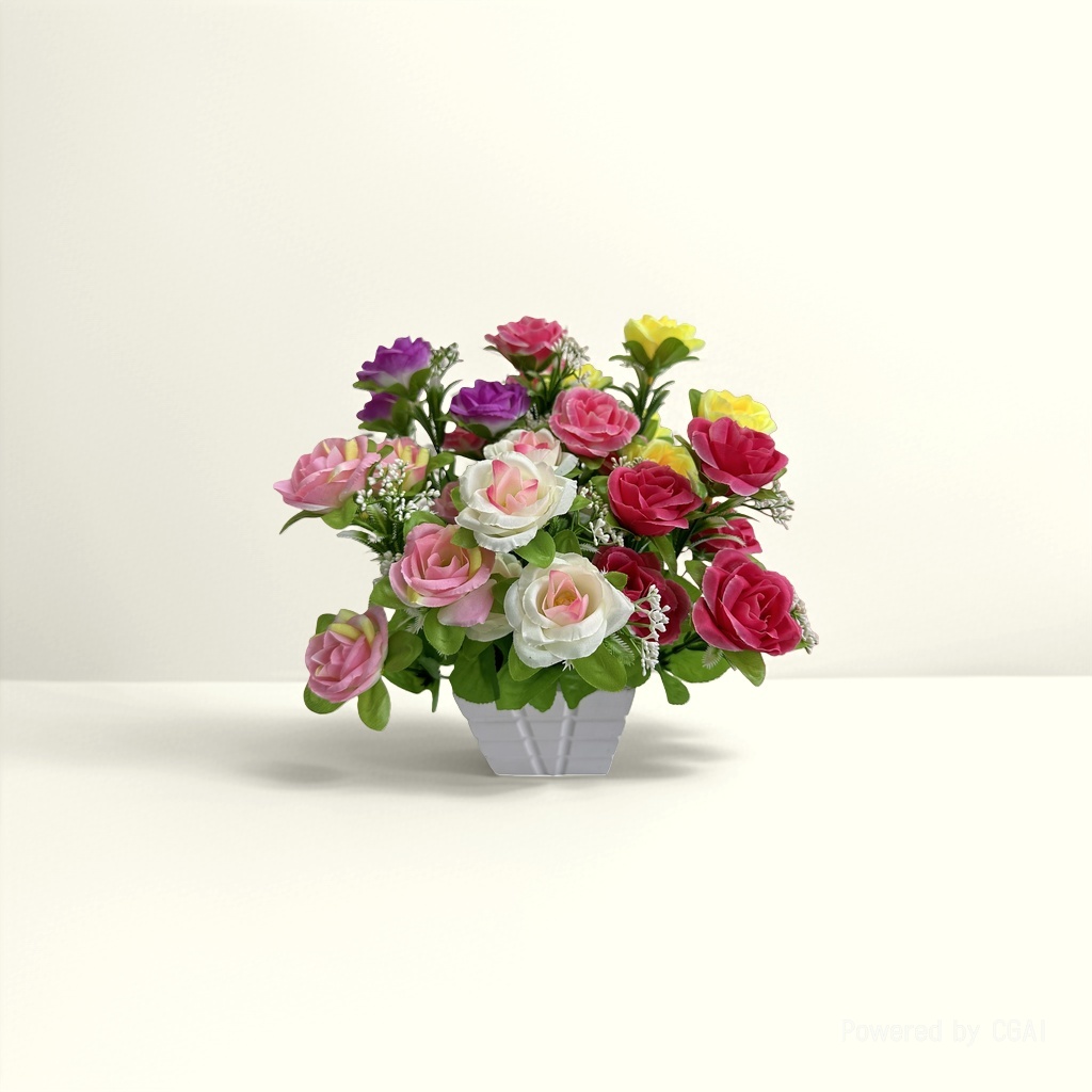 Realistic color rose bouquets, special realistic rose petal pieces for meeting in person, Flowers details Picture