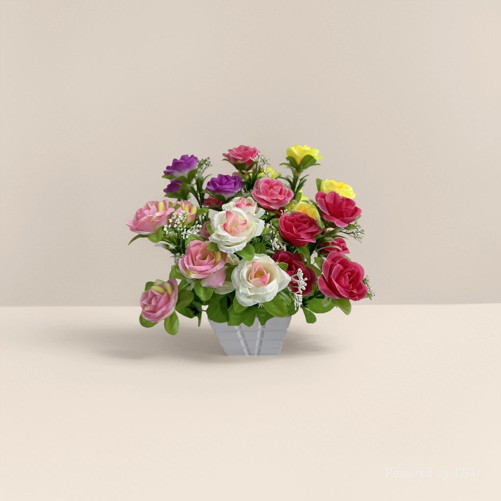 Realistic color rose bouquets, special realistic rose petal pieces for meeting in person, Flowers Application Scenario