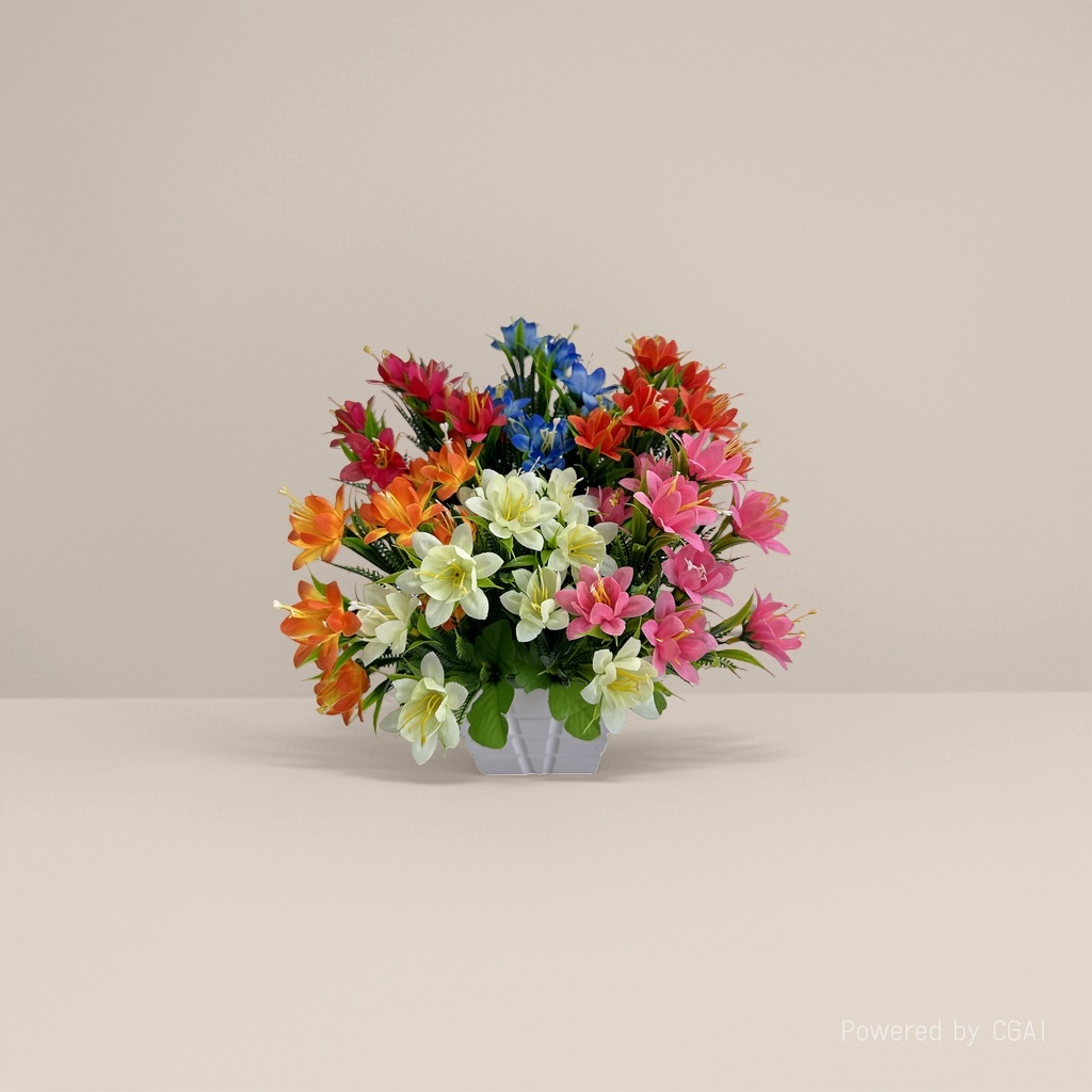 Monet's Garden faux plastic bouquets, colorful artificial flowers, handcrafted flower materials Application Scenario