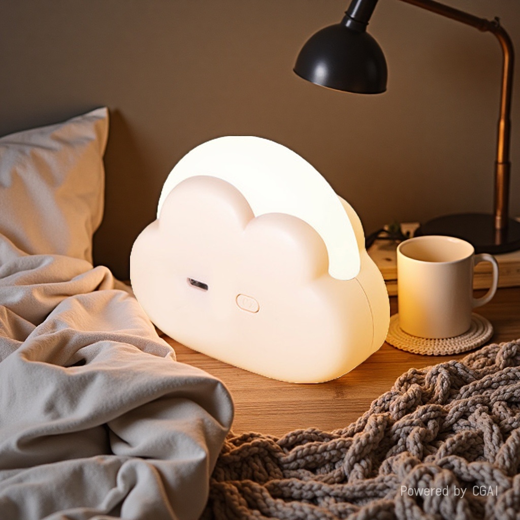 Cloud Night Light Mini Desktop Lamp, birthday gift Creative charging lamp