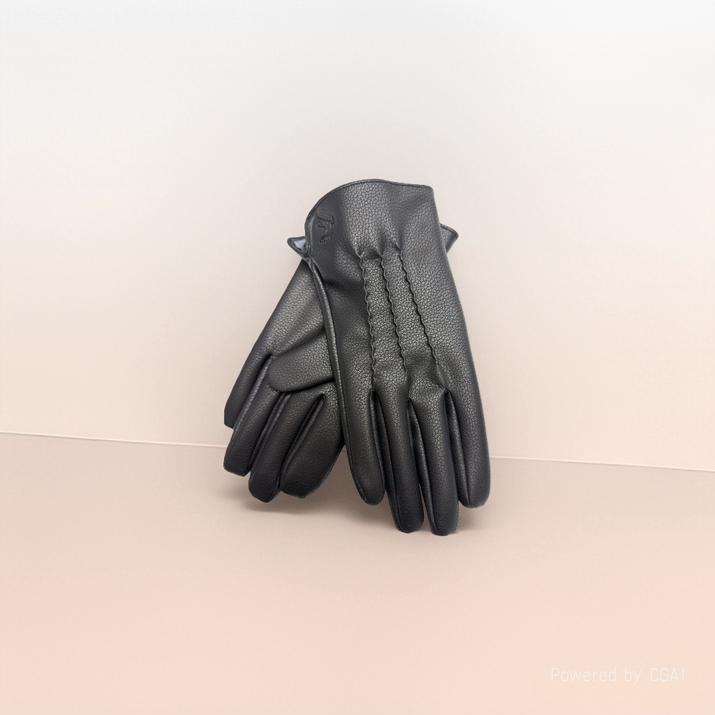 New touch screen warm PU leather gloves for winter cycling for men and women, thickened and fleece gloves for wholesale 122541061 Specification image