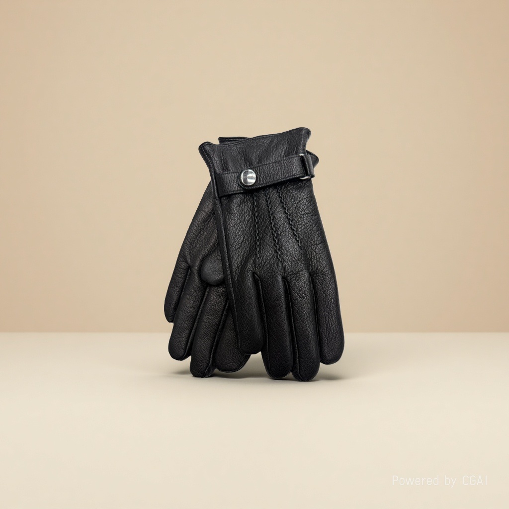 New touch screen saver guantes de cuero negro cálido invierno para hombres y mujeres ciclismo a prueba de frío más grueso más fleece guantes wholesale details Picture