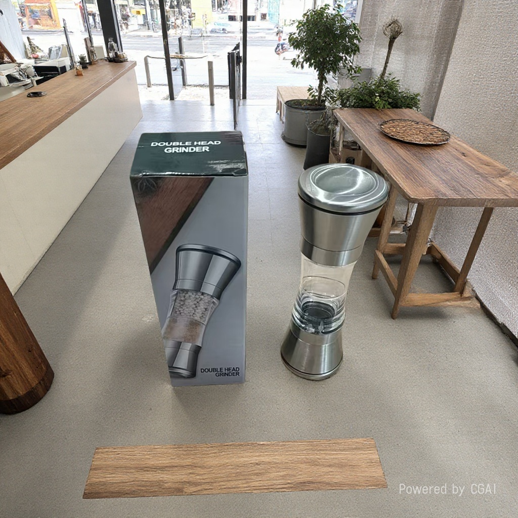 双头咖啡研磨器带压粉器迷你奶泡器适配咖啡手柄