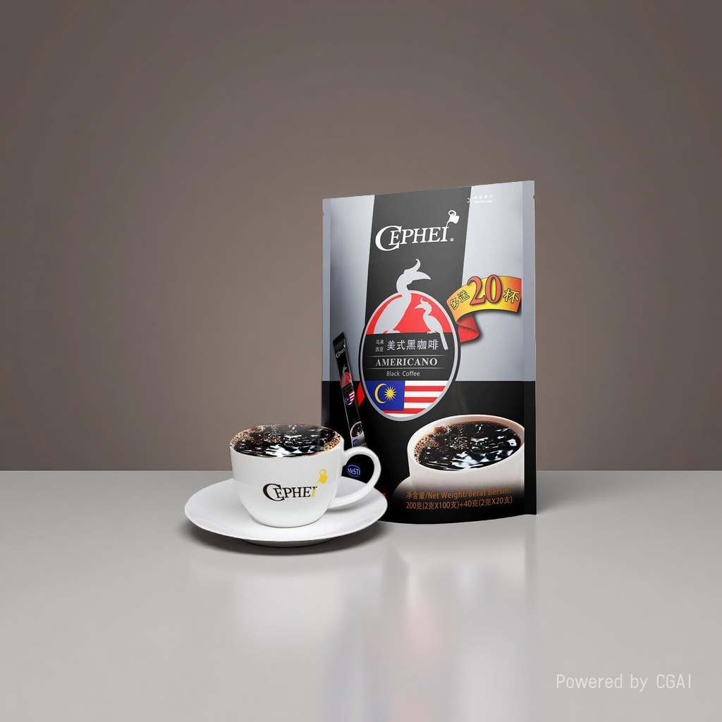 Malaysian imported Dubaite coffee 400g (20g *20 packs) White coffee Black coffee Black and white coffee 171015490 Specification image