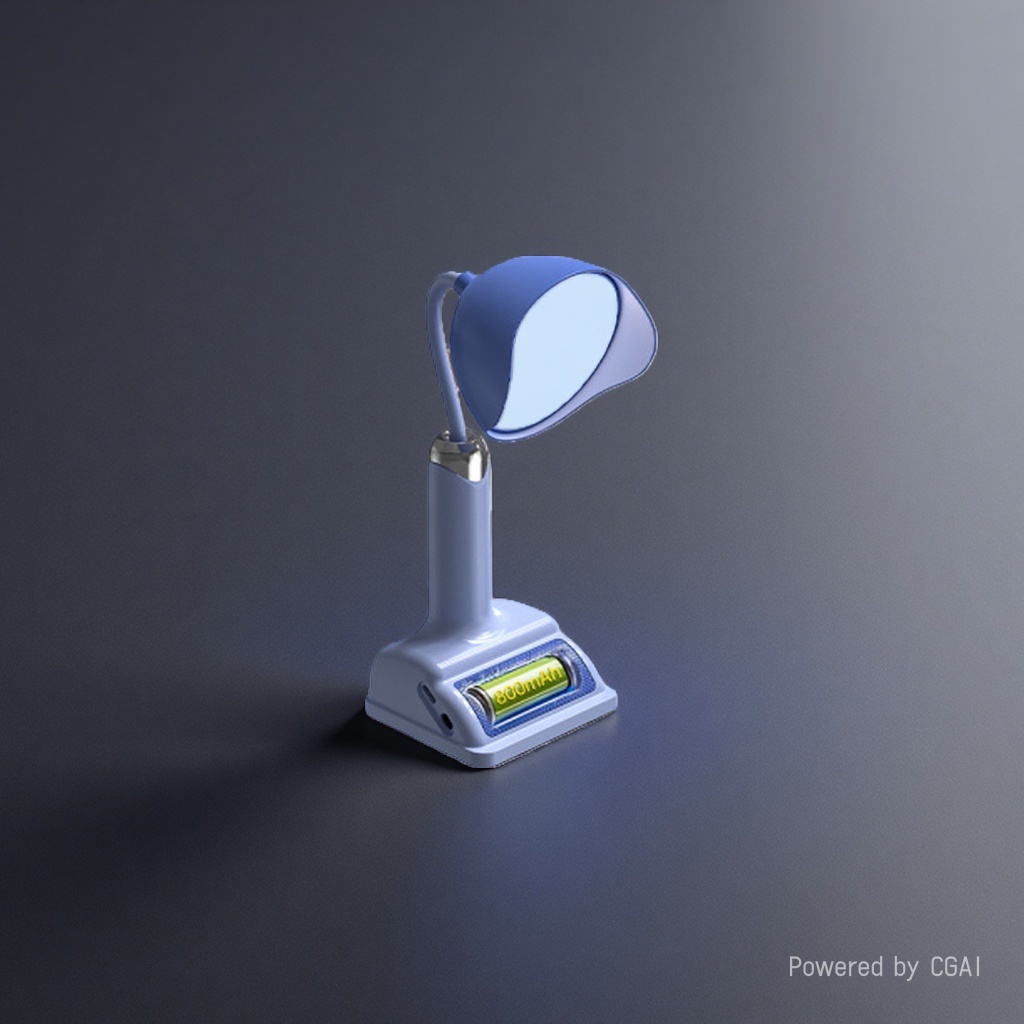 This fashionable desk lamp features a high-end color-blocking design with three color temperature Settings and a silicone hose for multi-angle bending adjustment Application Scenario