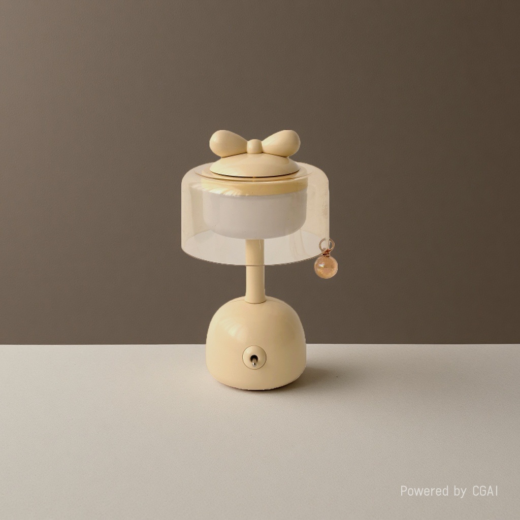 Bow-shaped simple night light, desktop night light, bedroom dormitory, romantic and cute, girlish heart