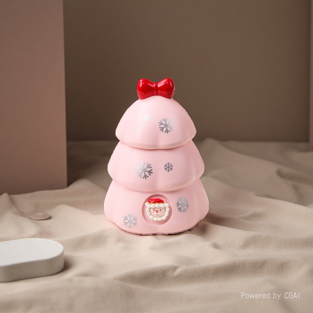 New Christmas desk lamp with LED, cute DIY, handcrafted cream lamp, small desk lamp for student dormitories