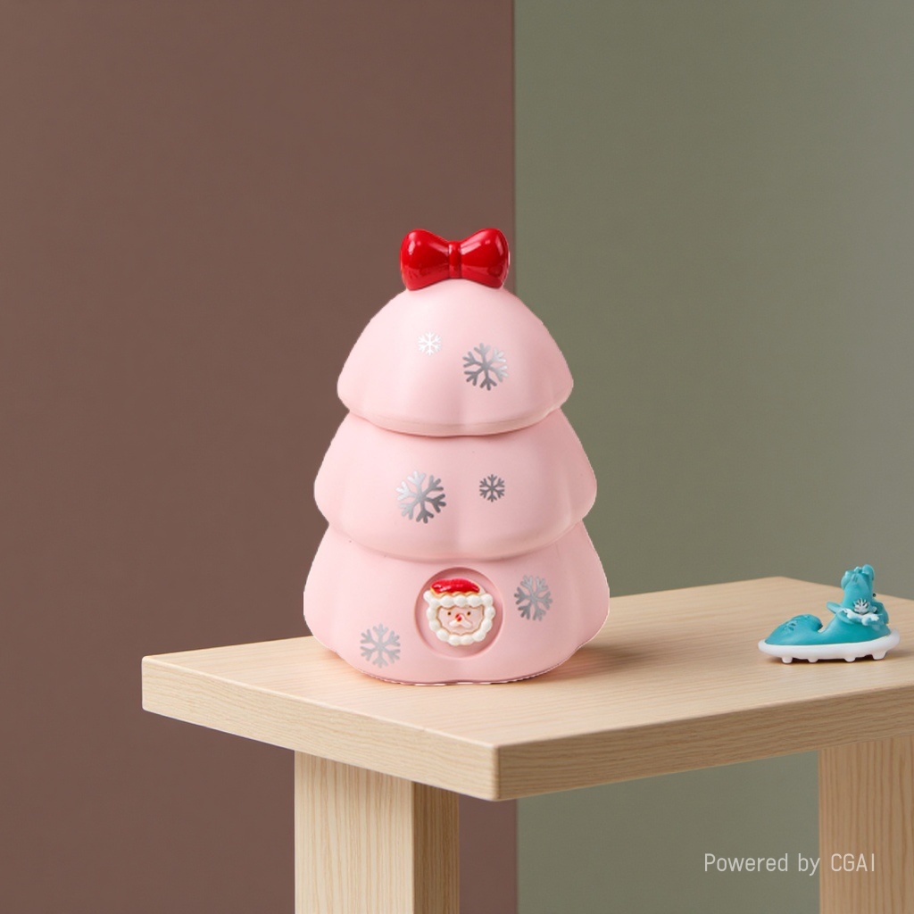 New Christmas desk lamp with LED, cute DIY, handcrafted cream lamp, small desk lamp for student dormitories Specification image