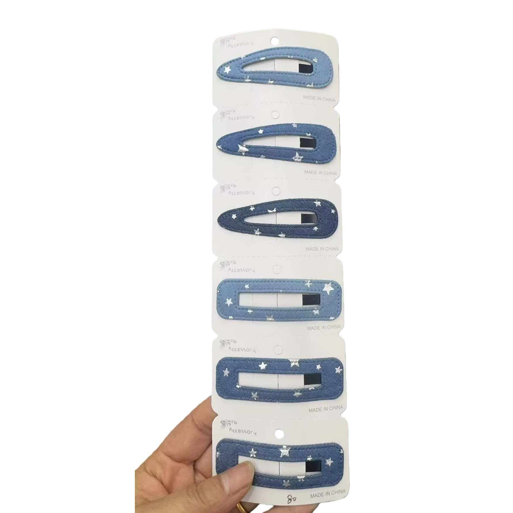 زوج من مشابك الشعر على مؤخرة مؤخرة مؤخرة مؤخرة رأس راعي البقر Item Picture