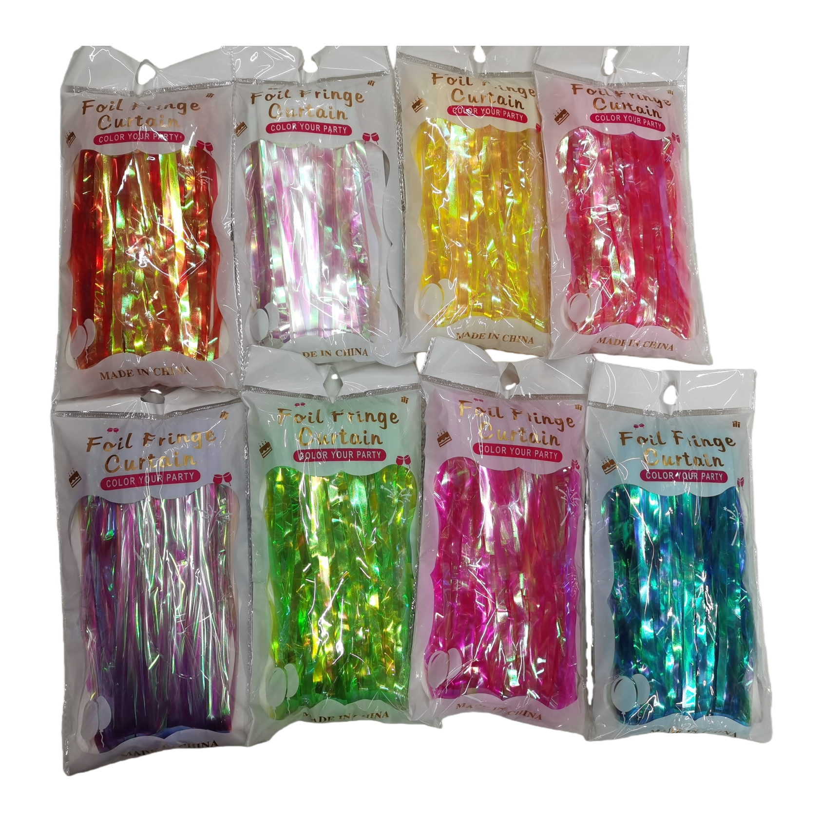 1X2 3M silk M colorful door curtain for festival scene arrangement and party decoration Item Picture