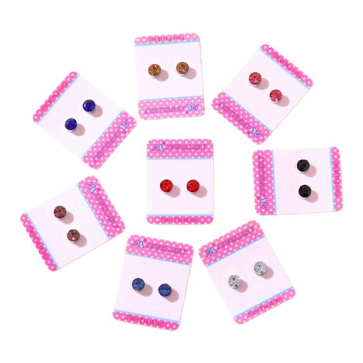 Korean version magnetic ear studs, no ear holes, magnet, simple diamond-encrusted men's and women's earrings, small size ear bone studs 3/4/5mm, 090218878 Item Picture