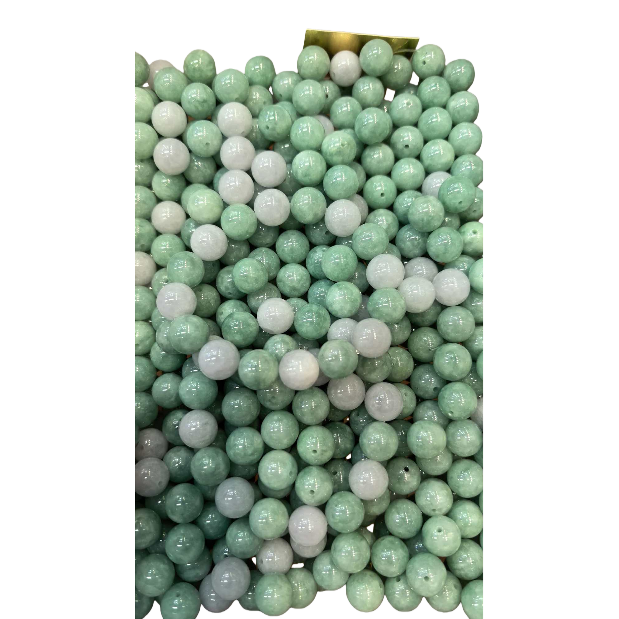 天然翡翠圆珠，大小13mm，豆色紫色