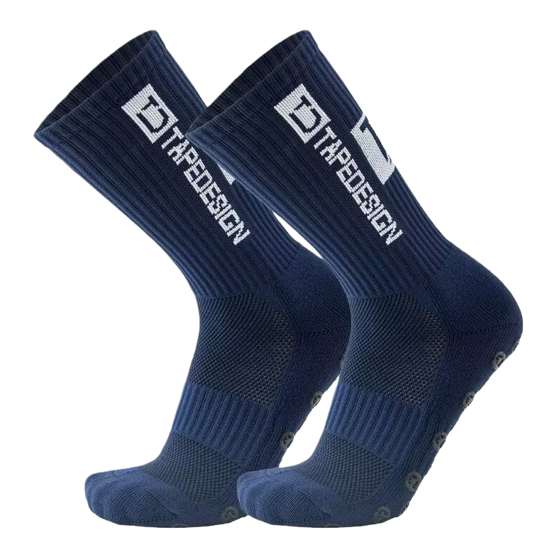 Dark blue sportswear casual cotton socks for men and women, long and trendy socks Item Picture