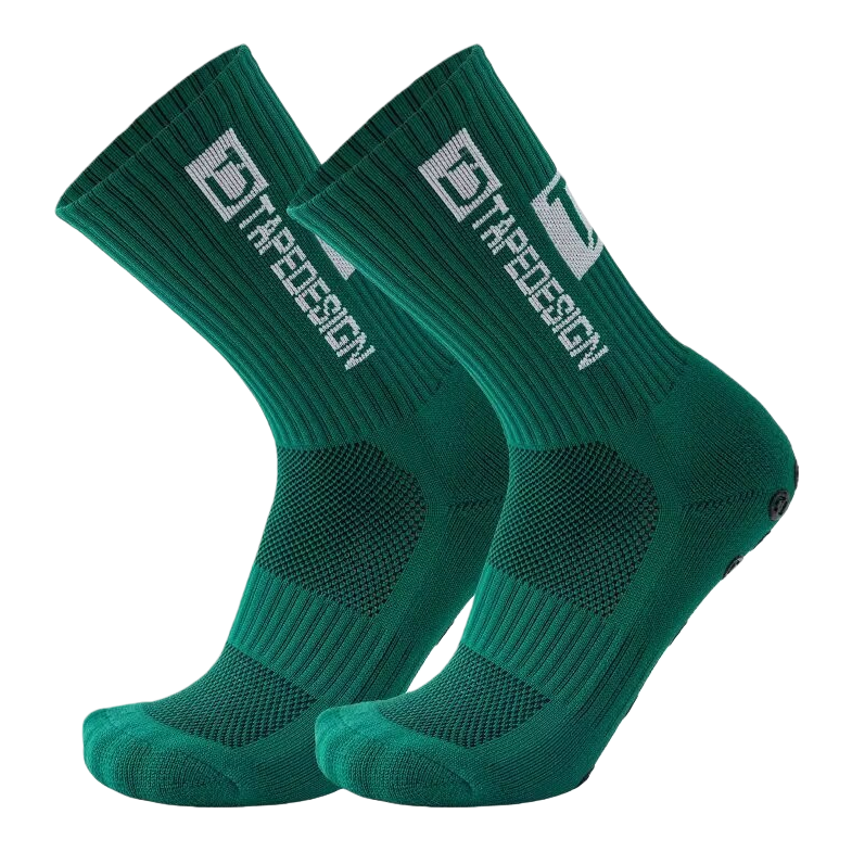 Green sporty casual cotton socks for men and women, long and trendy socks Item Picture