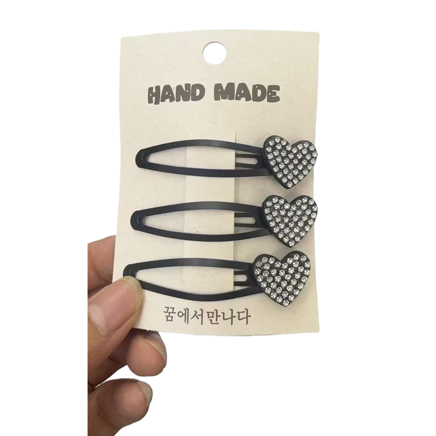 Broche de pelo de diamantes finos broche de pelo roto mujer talla pequeña clip flequillo clip lateral princesa tarjeta pelo duckmouth clip 093046927 Item Picture